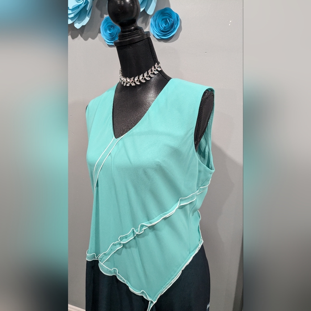 Donna Karan Tye Dyed Faux Wrap Dress - Picture 4 of 7